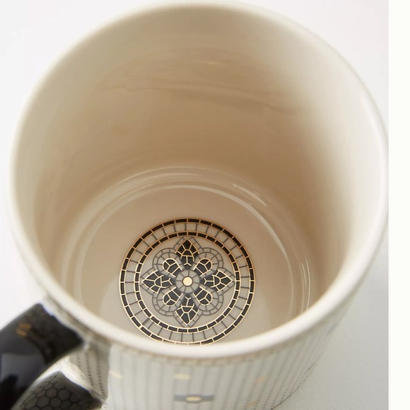 New Anthropologie Tiled Margot Monogram Mug - Picture 2 of 12